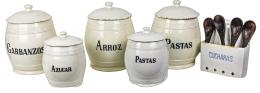 CONJUNTO DE TARROS DE COCINA DE PRINCIPIOS DEL S.XX