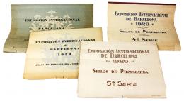 GRAN LOTE DE SELLOS DE LA EXPOSICIÓN INTERNACIONAL DE 1929