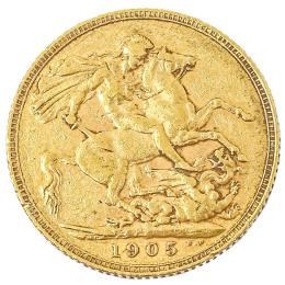 MONEDA DE ORO DE 1905