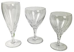 CONJUNTO DE PIEZAS DE CRISTALERIA DEL ÚLTIMO CUARTO DEL S.XX