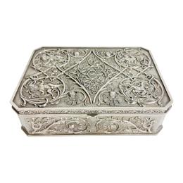CAJA JOYERO EN METAL DE MEDIADOS DEL S.XX