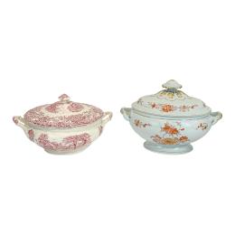 DOS SOPERAS EN PORCELANA DEL ÚLTIMO CUARTO DEL S.XX