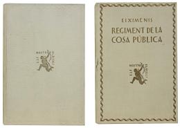 "USATGES DE BARCELONA" Y "REGIMENT DE LA COSA PÚBLICA"