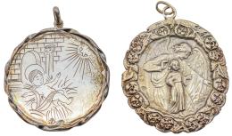 DOS MEDALLAS DE CUNA