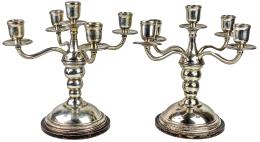 PAREJA DE CANDELABROS EN PLATA DE LOS AÑOS 30