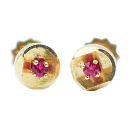 PENDIENTES CON RUBÍ PARA NIÑA