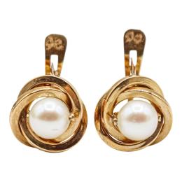 PENDIENTES PARA NIÑA CON PERLAS CULTIVADAS