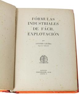 "FÓRMULAS INDUSTRIALES DE FÁCIL EXPLOTACIÓN"