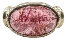 ANILLO CON TURMALINA ROSA