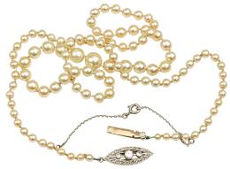 COLLAR DE PERLAS DE PPS. DEL S.XX