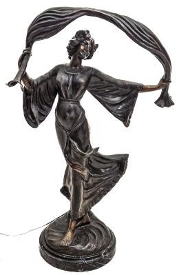 FIGURA EN BRONCE DE ESTILO MODERNISTA