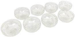 CONJUNTO DE BOLES EN CRISTAL DE MEDIADOS DEL S.XX