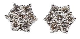 PENDIENTES ROSETONES CON BRILLANTES