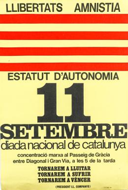 CARTEL DEL 11 DE SETEMBRE DE 1977