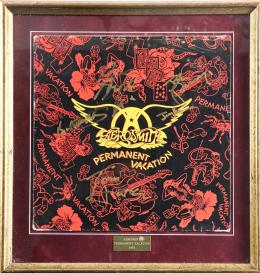 DISCO AEROSMITH "PERMANENT VACATION" ENMARCADO Y CERTIFICADO