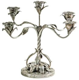 CANDELABRO DE PLATA DE LOS AÑOS 60