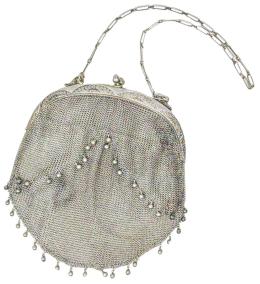 BOLSO DE MALLA EN PLATA DE LOS AÑOS 20