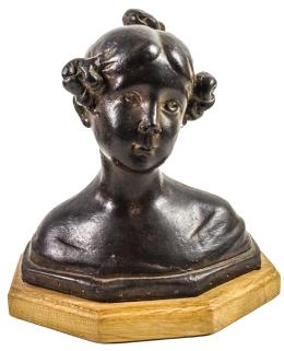 BUSTO EN BRONCE DE LA SEGUNDA MITAD DE SIGLO XX