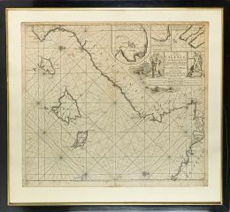 MAPA DE LAS ISLAS BALEARES CIRCA 1700