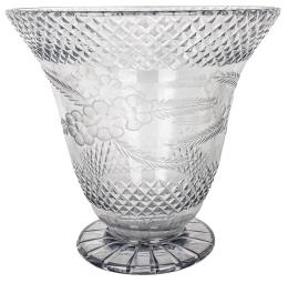 JARRÓN CRISTAL MEDIADOS SIGLO XX