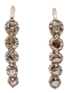 PENDIENTES CON DIAMANTES DEL S.XIX