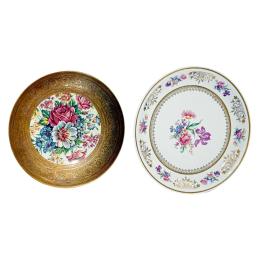 DOS PLATOS DE PORCELANA ALEMANA DE MEDIADOS DEL SIGLO XX
