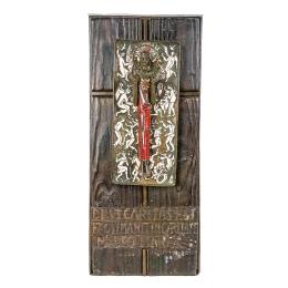 PLAFÓN EN BRONCE ESMALTADO DE LOS AÑOS 70