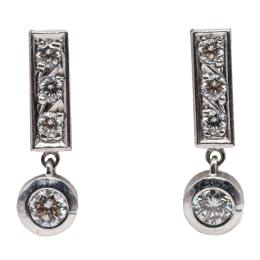 PENDIENTES LARGOS CON BRILLANTES