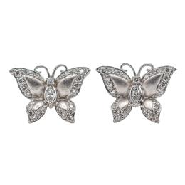 PENDIENTES MARIPOSA CON BRILLANTES