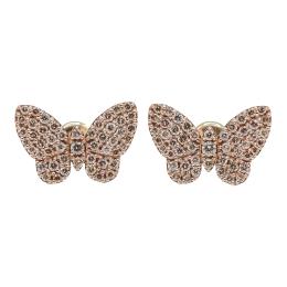 PENDIENTES MARIPOSA CON BRILLANTES