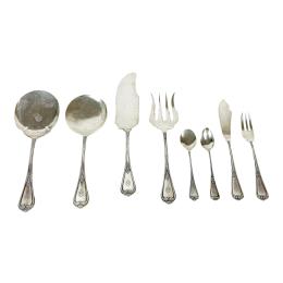 CONJUNTO DE CUBIERTOS DE PLATA DE MEDIADOS DEL S.XX