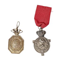 DOS MEDALLAS DE FINALES DEL SIGLO XIX