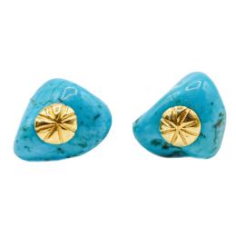 PENDIENTES DORMILONA CON TURQUESA