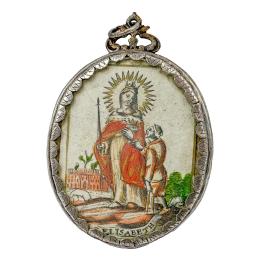 RELICARIO DE PLATA FINALES DEL SIGLO XVII