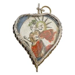 RELICARIO DE PLATA DEL SIGLO XVIII