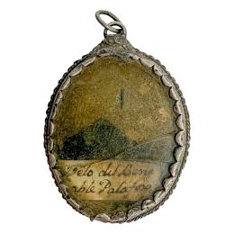 RELICARIO DE PLATA DEL SIGLO XVIII-XIX