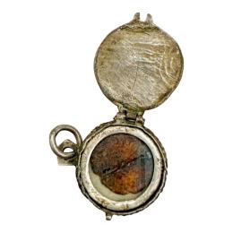 RELICARIO DE PLATA DEL SIGLO XVIII