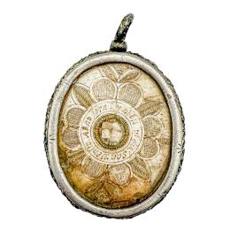 RELICARIO DE PLATA DEL SIGLO XVIII