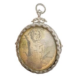 RELICARIO DE PLATA DEL SIGLO XVIII