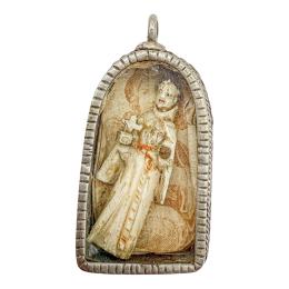 RELICARIO DE PLATA DEL SIGLO XVIII