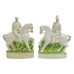 PAREJA DE FIGURA DE LOZA STAFFORD DEL PRIMER CUARTO S. XX
