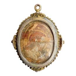 RELICARIO DE PLATA DEL SIGLO XVIII