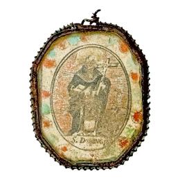 MEDALLÓN DEVOCIONAL DE HIERRO FORJADO DEL SIGLO XVIII