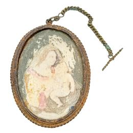 RELICARIO DE HIERRO FORJADO DEL SIGLO XVIII