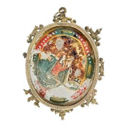 RELICARIO EN PLATA DEL SIGLO XVIII