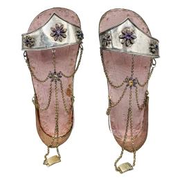 ZAPATILLAS DE PLATA PARA IMAGEN DE MEDIADOS DEL SIGLO XIX
