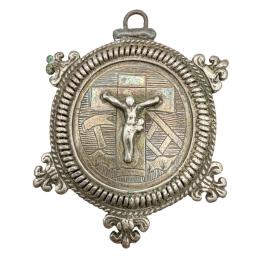 MEDALLÓN PATENA DE PLATA ESPAÑOLA DEL SIGLO XVII