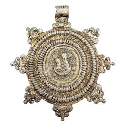 MEDALLÓN PATENA DE PLATA ESPAÑOLA DEL SIGLO XVII