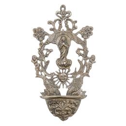 BENDITERA DE PLATA DE MEDIADOS DE SIGLO XX