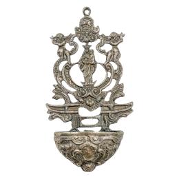 BENDITERA DE PLATA DE MEDIADOS DE SIGLO XX